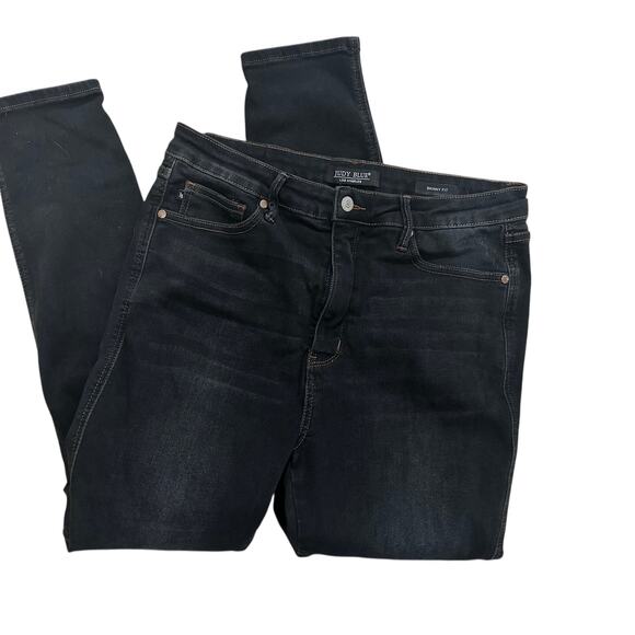 KanCan Womens Dark Wash Mid Rise Stretch Skinny Jeans 15/32 - Picture 1 of 5